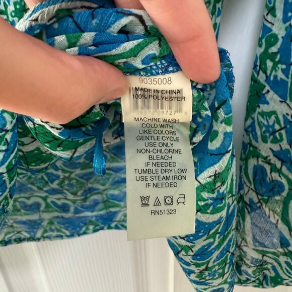 Two by Vince Camuto Women's Sheer Long Sleeve Top Size Large. - Picture 9 of 14